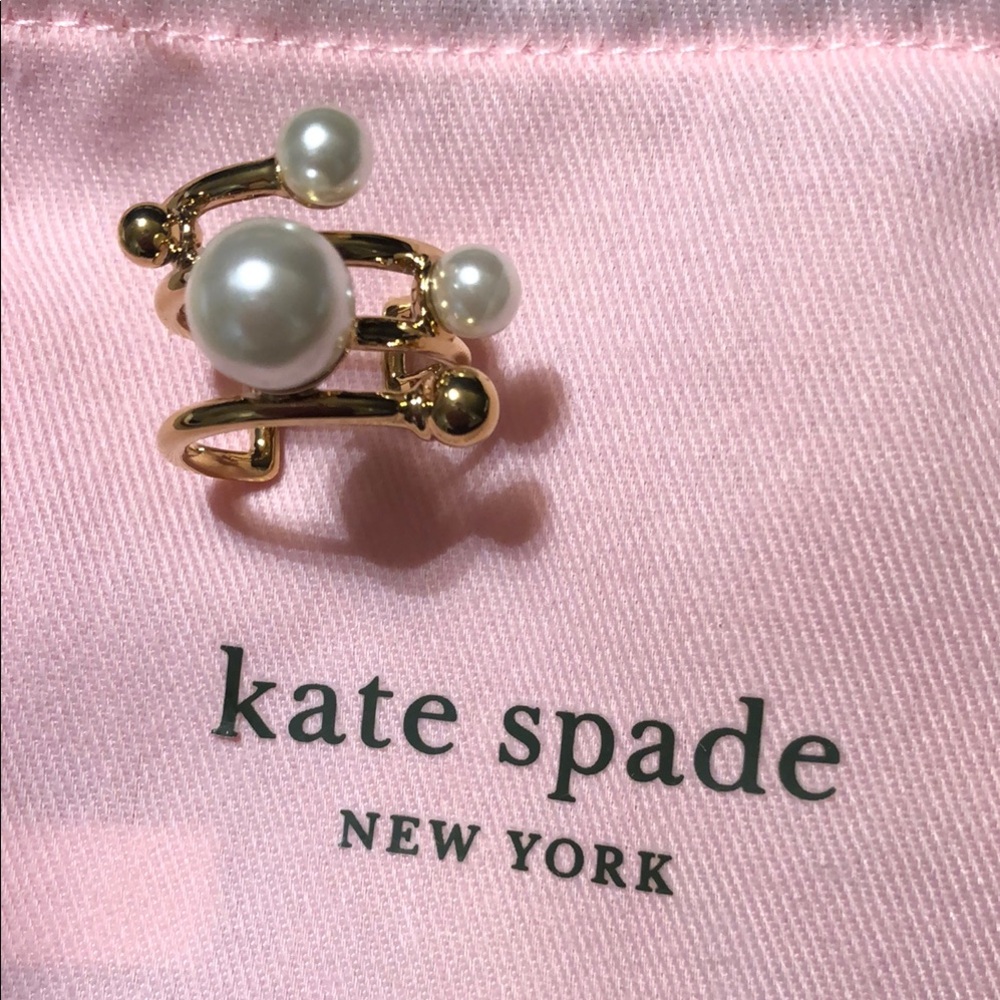Kate Spade Gold Pearl Ring